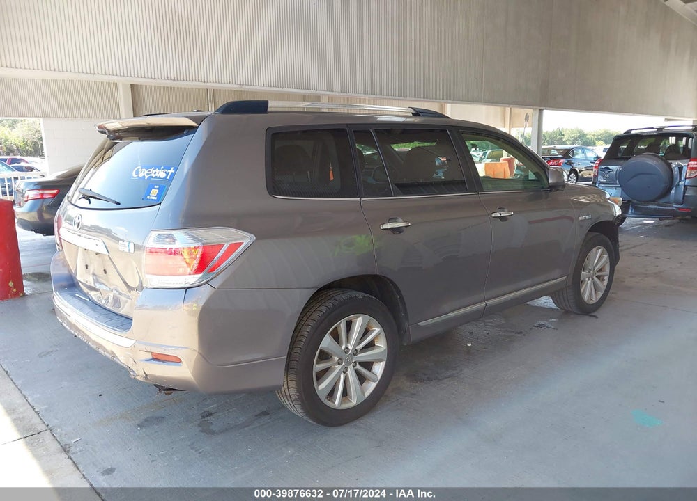2012 TOYOTA HIGHLANDER HYBRID LIMITED V6 VIN: JTEDC3EH5C2009001