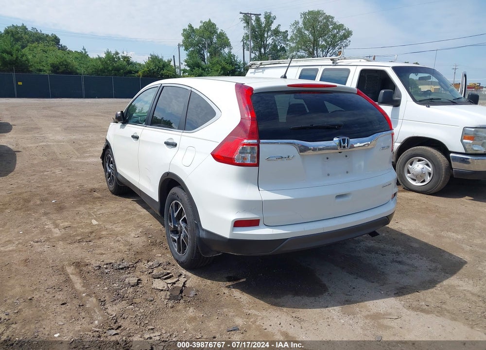 2016 HONDA CR-V SE VIN: 5J6RM4H46GL121046