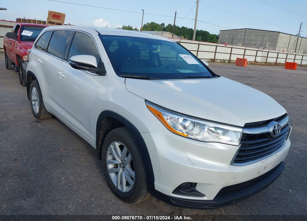 2016 TOYOTA HIGHLANDER LE VIN: 5TDZARFH2GS021252