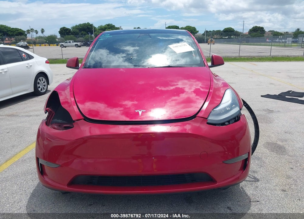 2021 TESLA MODEL Y LONG RANGE DUAL MOTOR ALL-WHEEL DRIVE VIN: 5YJYGDEE6MF175659