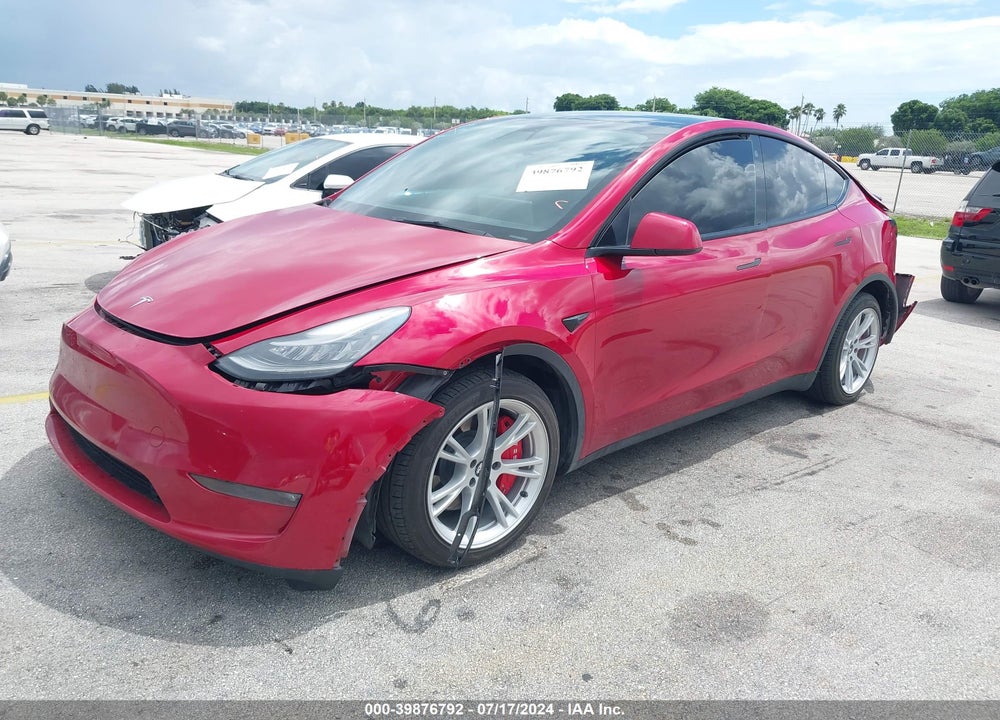 2021 TESLA MODEL Y LONG RANGE DUAL MOTOR ALL-WHEEL DRIVE VIN: 5YJYGDEE6MF175659