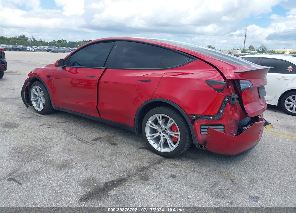 2021 TESLA MODEL Y LONG RANGE DUAL MOTOR ALL-WHEEL DRIVE VIN: 5YJYGDEE6MF175659