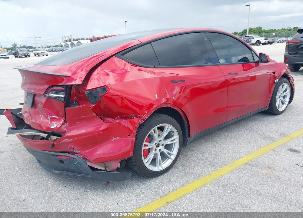 2021 TESLA MODEL Y LONG RANGE DUAL MOTOR ALL-WHEEL DRIVE VIN: 5YJYGDEE6MF175659