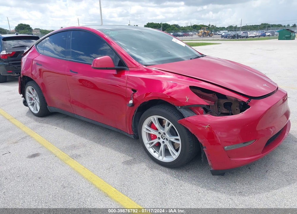 2021 TESLA MODEL Y LONG RANGE DUAL MOTOR ALL-WHEEL DRIVE VIN: 5YJYGDEE6MF175659