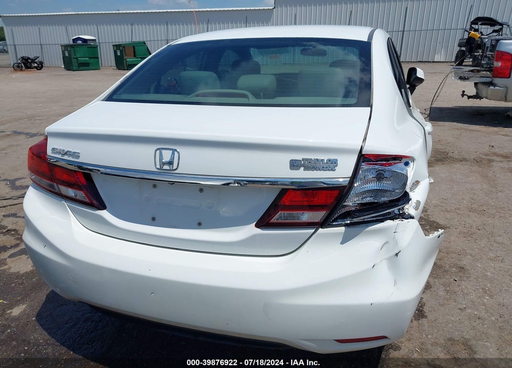 2013 HONDA CIVIC LX VIN: 19XFB2F50DE044807