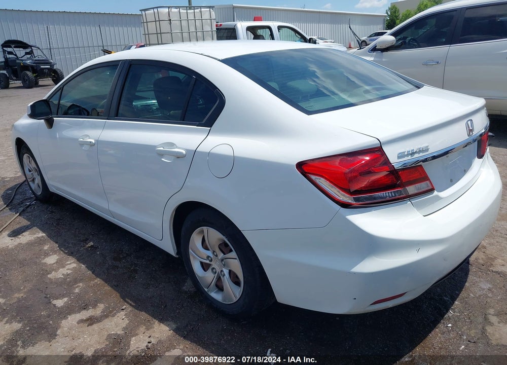 2013 HONDA CIVIC LX VIN: 19XFB2F50DE044807