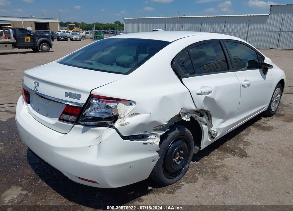2013 HONDA CIVIC LX VIN: 19XFB2F50DE044807