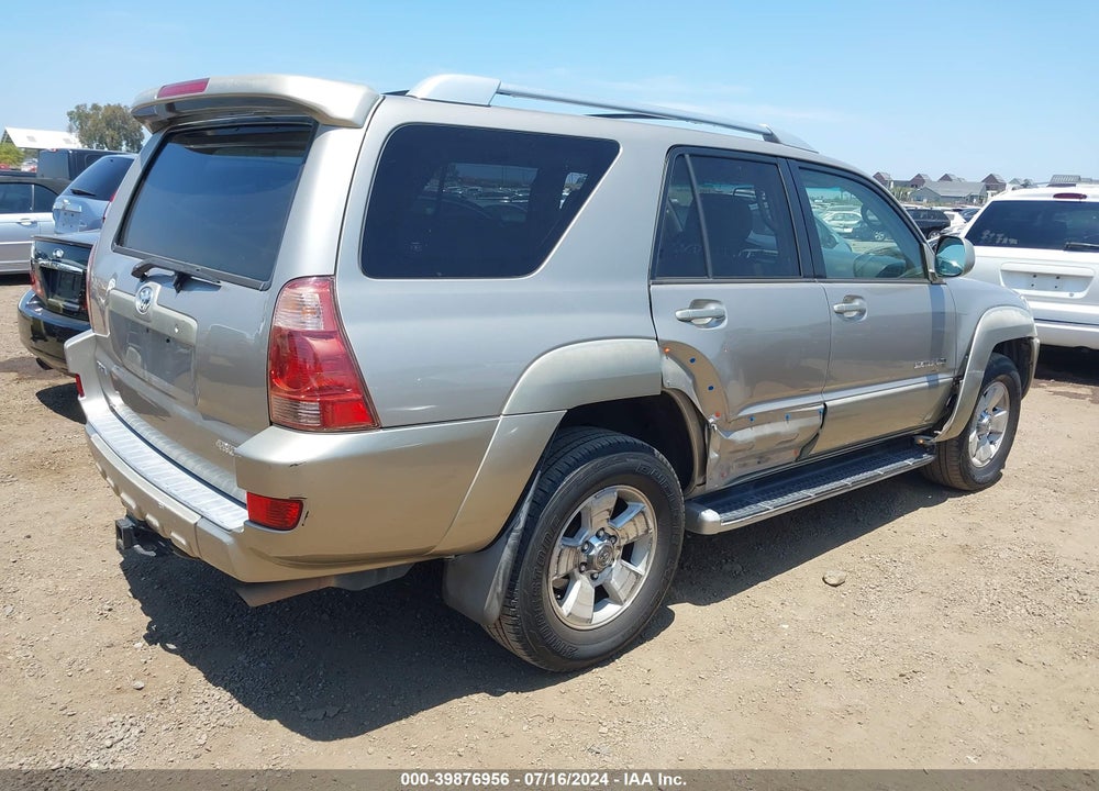 2004 TOYOTA 4RUNNER LIMITED V8 VIN: JTEBT17R340033165
