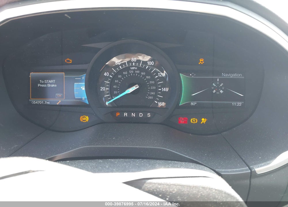 2017 FORD EDGE TITANIUM VIN: 2FMPK4K90HBC30266