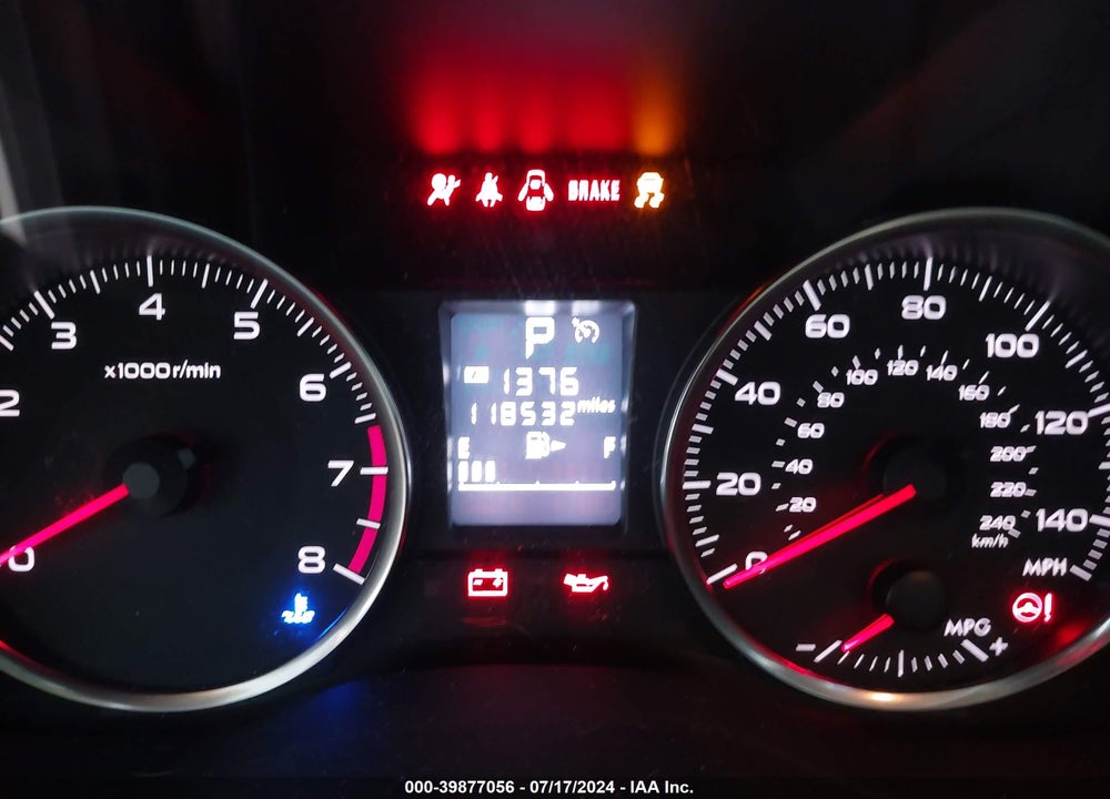 2015 SUBARU IMPREZA 2.0I VIN: JF1GPAA62F8297663
