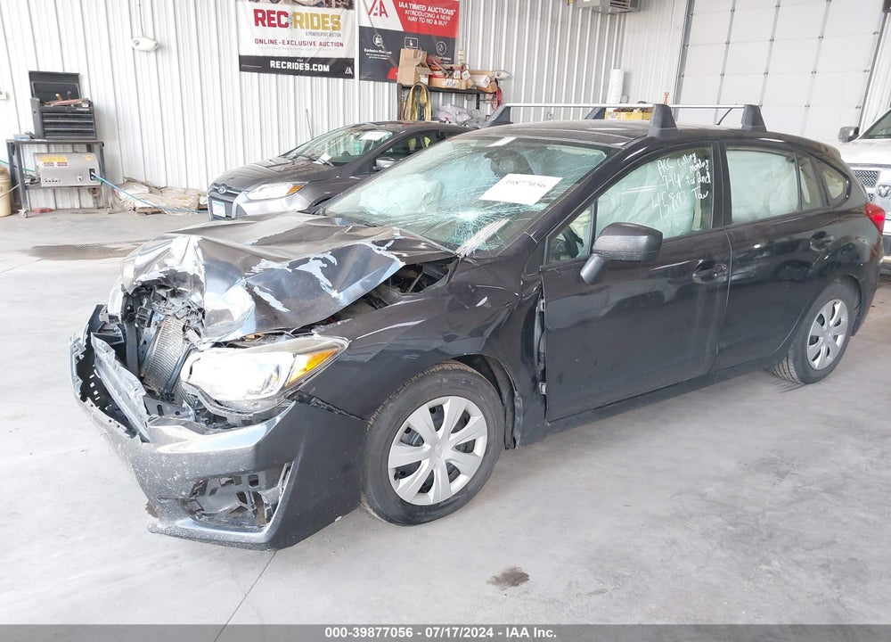 2015 SUBARU IMPREZA 2.0I VIN: JF1GPAA62F8297663
