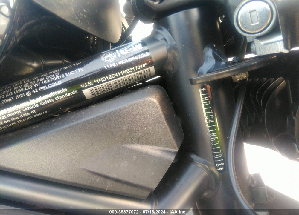 2022 HARLEY-DAVIDSON RH1250 S VIN: 1HD1ZC411NB317018