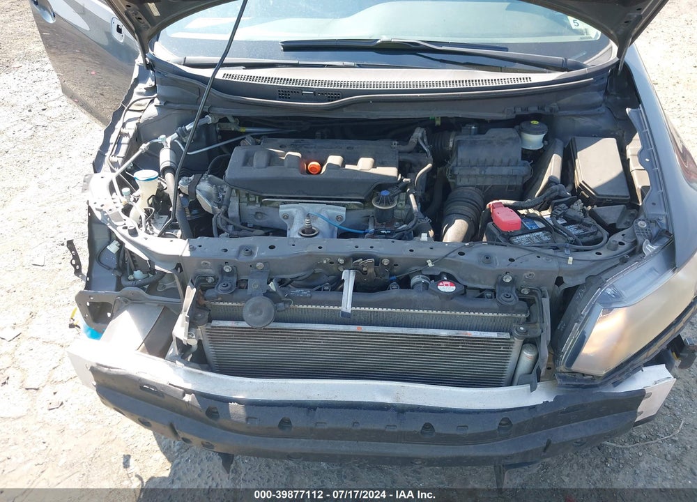 2012 HONDA CIVIC LX VIN: 2HGFB2F50CH572173