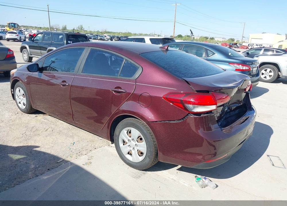 2017 KIA FORTE LX VIN: 3KPFK4A72HE110509