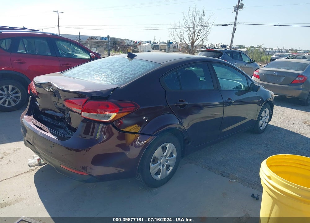 2017 KIA FORTE LX VIN: 3KPFK4A72HE110509