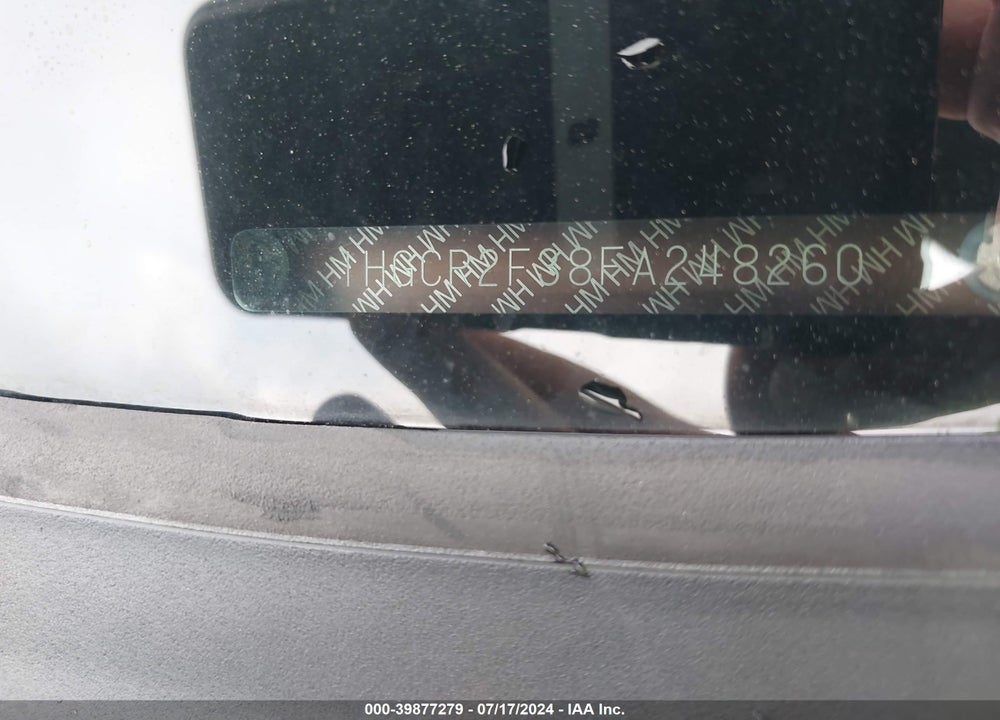 2015 HONDA ACCORD LX VIN: 1HGCR2F38FA248260