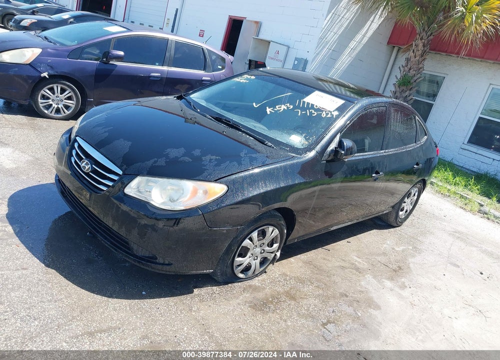 2010 HYUNDAI ELANTRA BLUE VIN: KMHDU4AD9AU111182