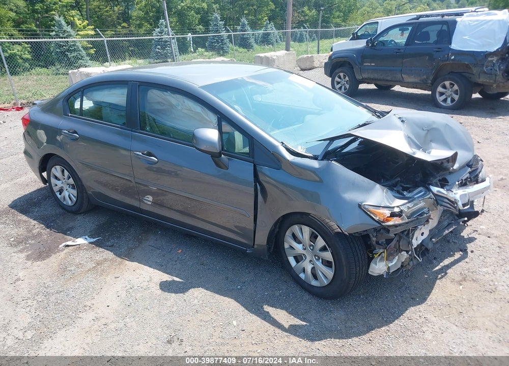 2012 HONDA CIVIC LX VIN: 19XFB2F53CE380059