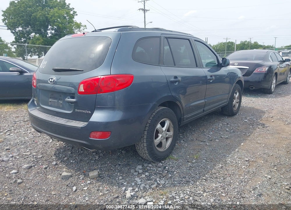 2007 HYUNDAI SANTA FE GLS VIN: 5NMSG13D67H089589