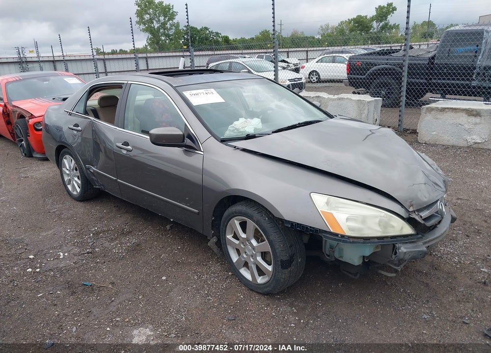 2006 HONDA ACCORD SDN EX-L V6 WITH NAVI VIN: 1HGCM66826A048184