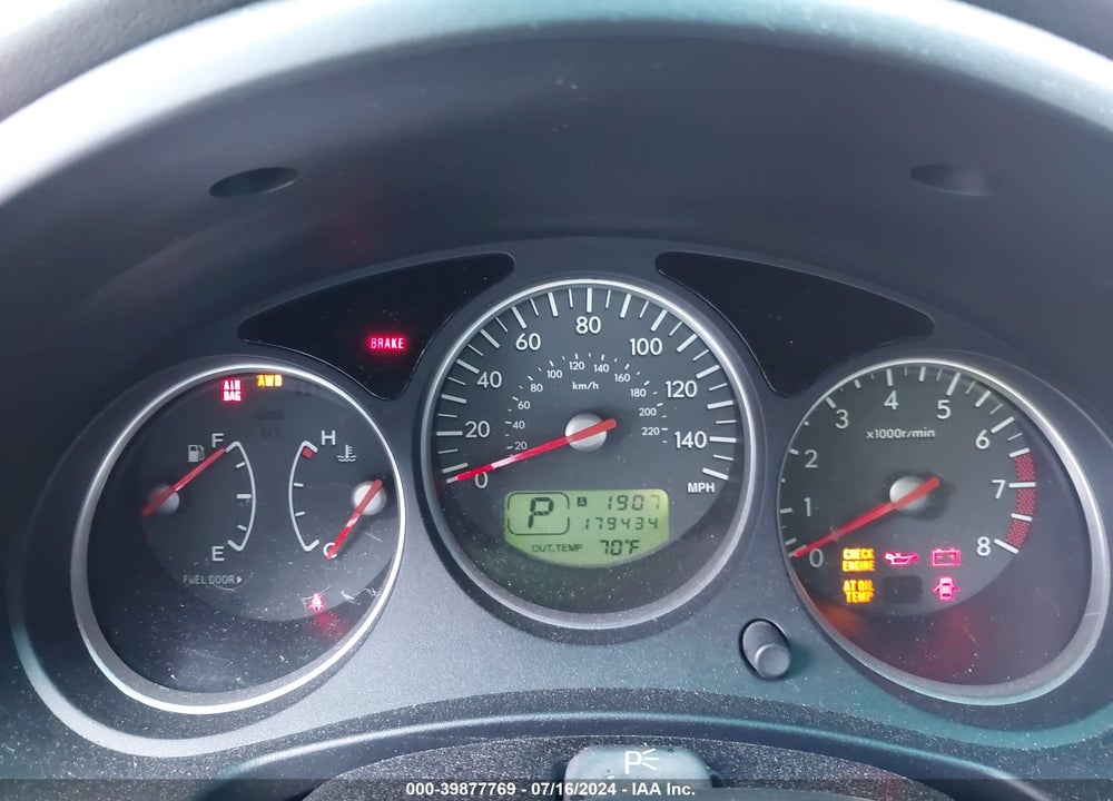 2006 SUBARU FORESTER 2.5XT LIMITED VIN: JF1SG696X6H708464