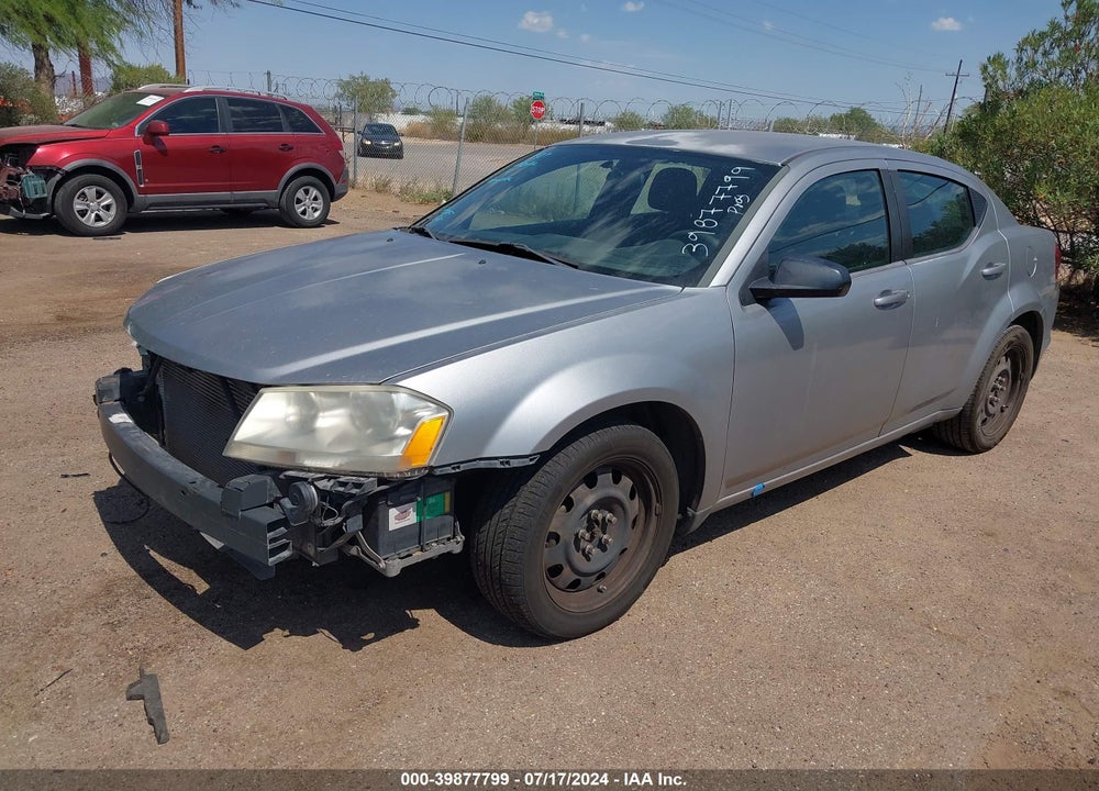 2013 DODGE AVENGER SE V6 VIN: 1C3CDZAG9DN748244