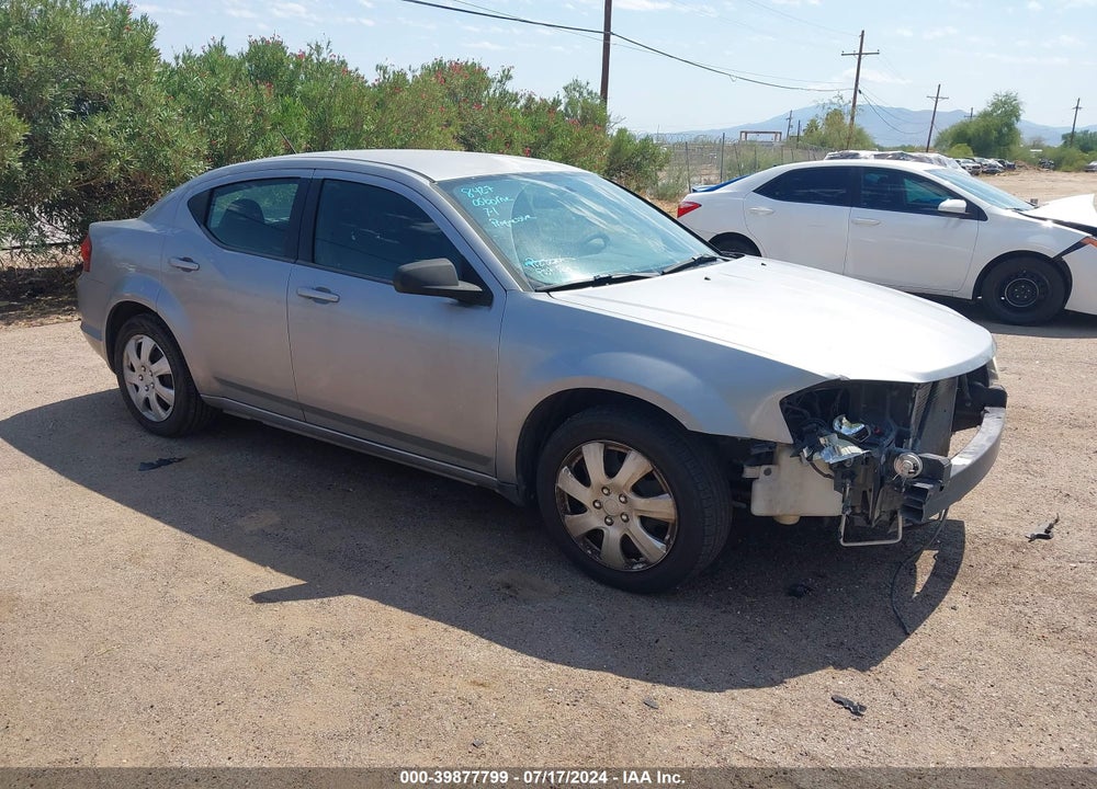 2013 DODGE AVENGER SE V6 VIN: 1C3CDZAG9DN748244