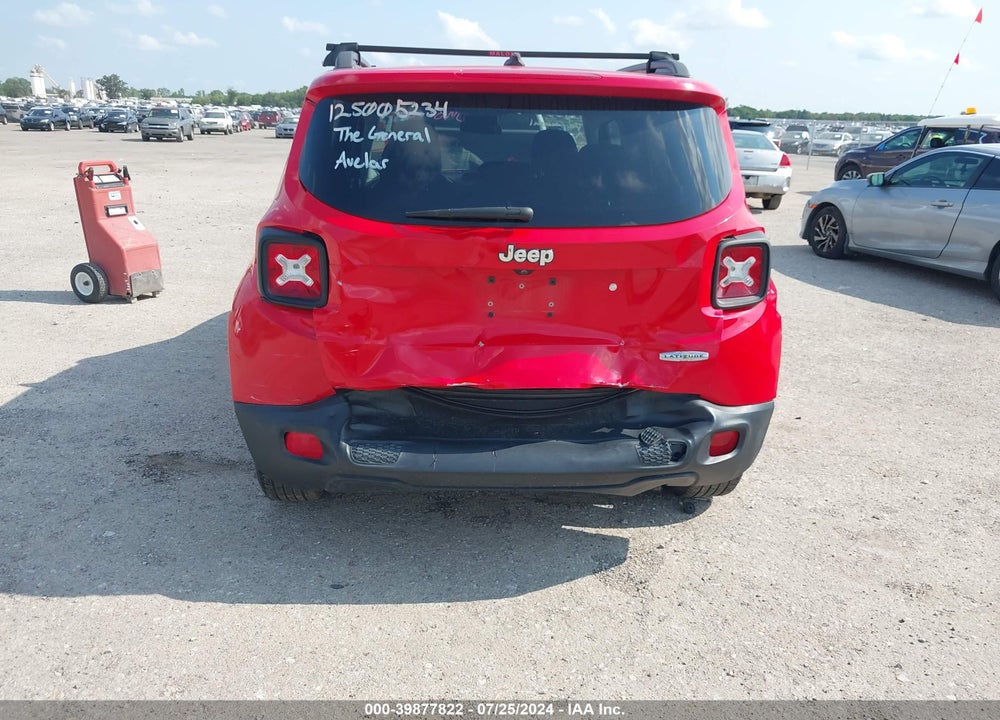 2016 JEEP RENEGADE LATITUDE VIN: ZACCJABT4GPE34269