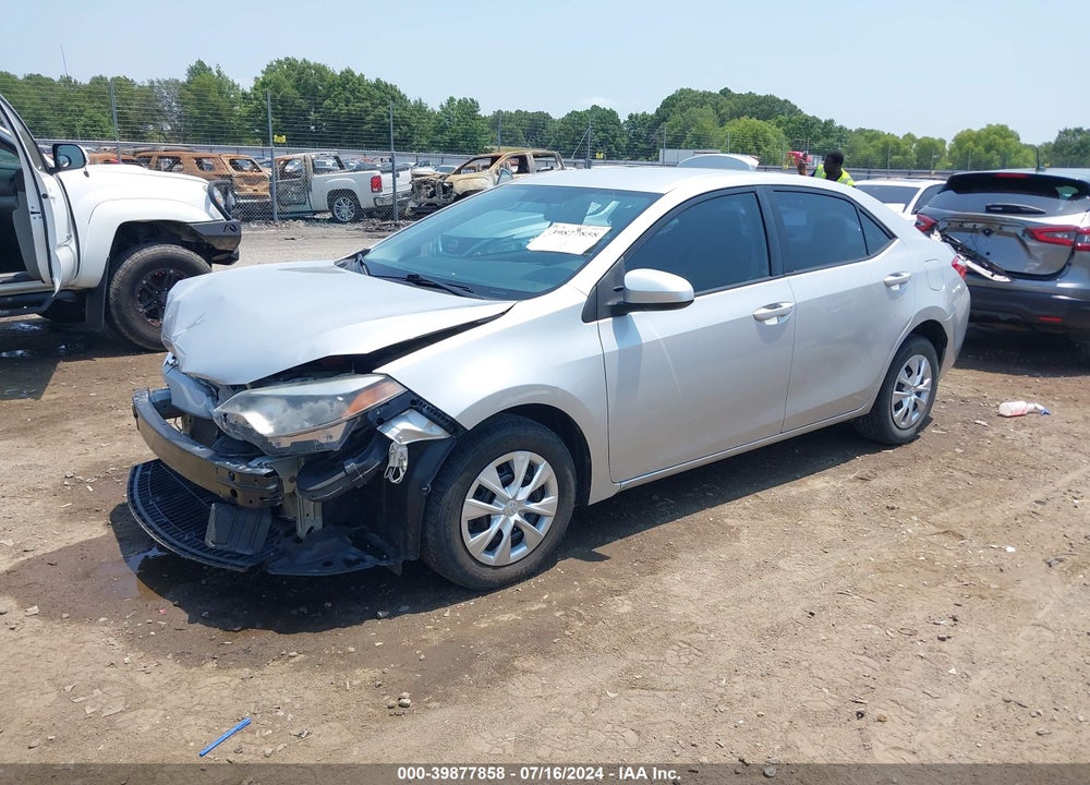 2016 TOYOTA COROLLA L VIN: 5YFBURHE1GP382038