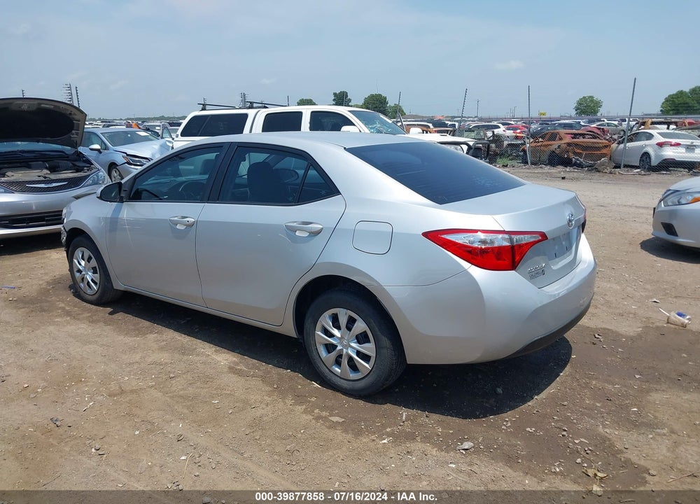 2016 TOYOTA COROLLA L VIN: 5YFBURHE1GP382038
