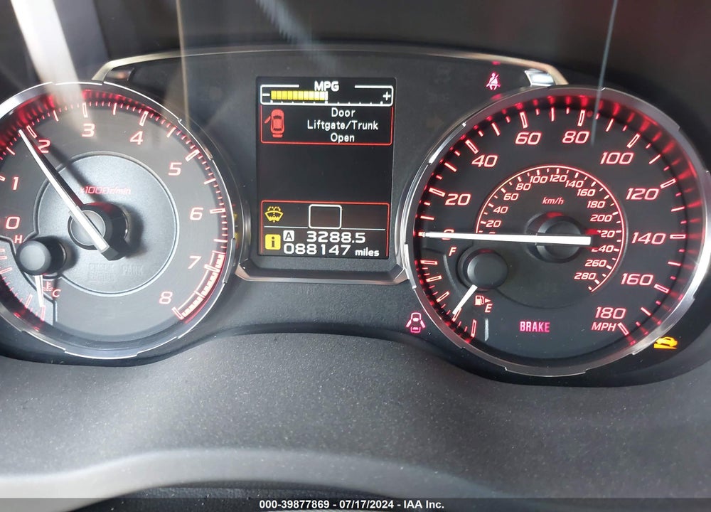 2016 SUBARU WRX PREMIUM VIN: JF1VA1E6XG9816781