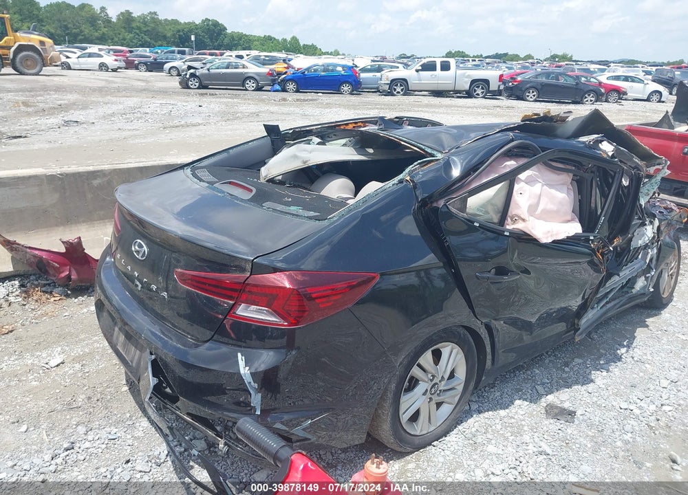 2019 HYUNDAI ELANTRA SEL VIN: 5NPD84LF4KH472967