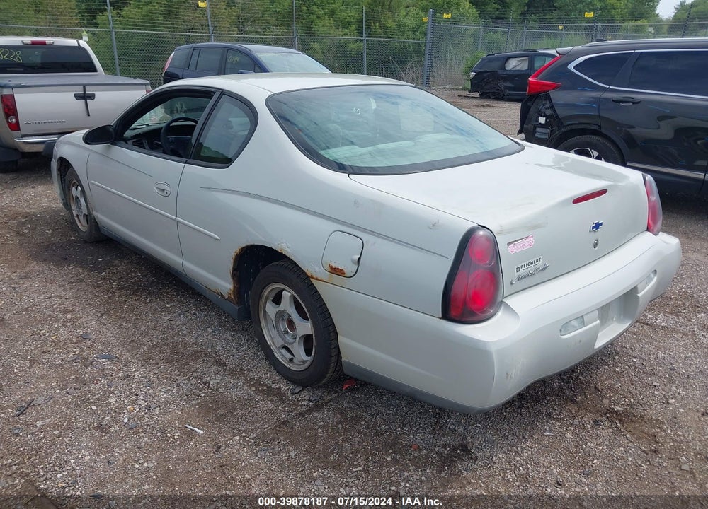 2003 CHEVROLET MONTE CARLO LS VIN: 2G1WW12E939263680