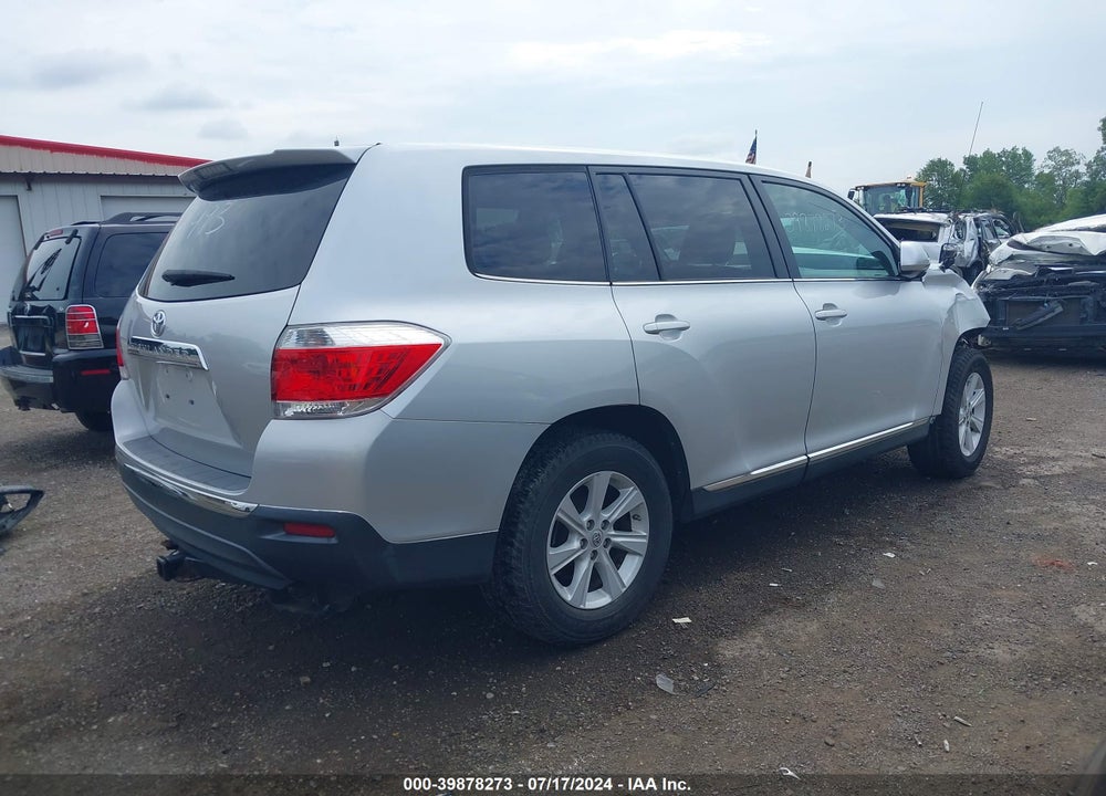 2012 TOYOTA HIGHLANDER BASE V6 VIN: 5TDZK3EH6CS085493