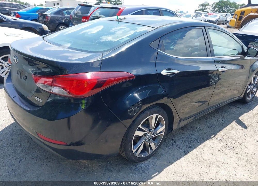 2014 HYUNDAI ELANTRA LIMITED VIN: 5NPDH4AE4EH539517