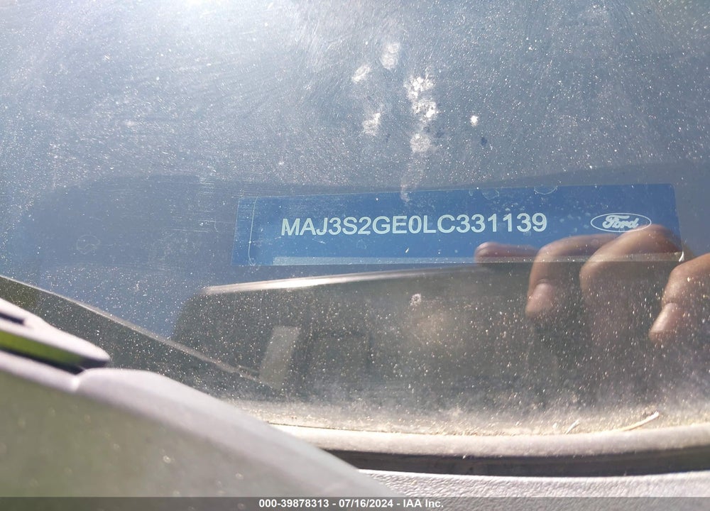 2020 FORD ECOSPORT SE VIN: MAJ3S2GE0LC331139