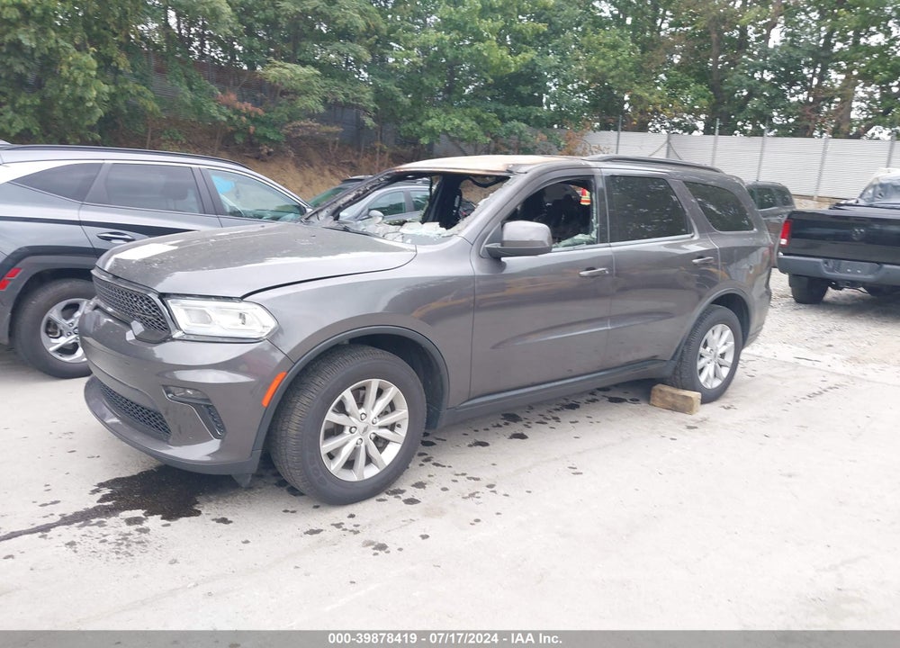 2021 DODGE DURANGO SXT PLUS AWD VIN: 1C4RDJAG3MC579633