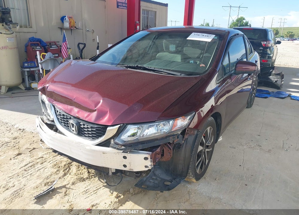 2014 HONDA CIVIC EX VIN: 19XFB2F86EE047433