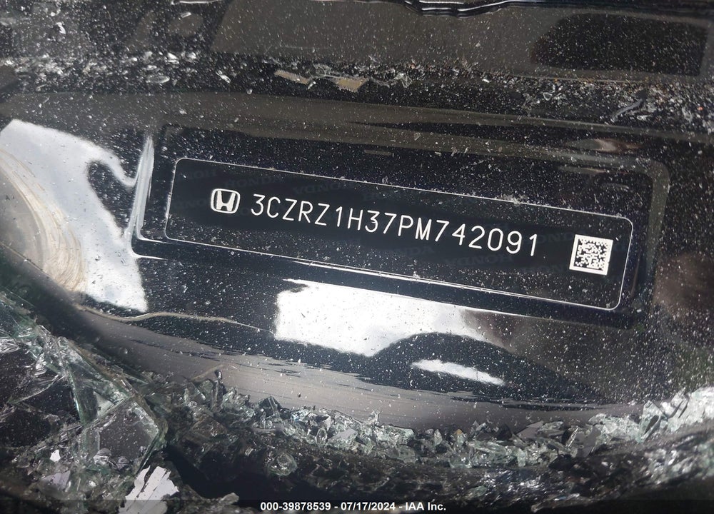 2023 HONDA HR-V 2WD LX VIN: 3CZRZ1H37PM742091