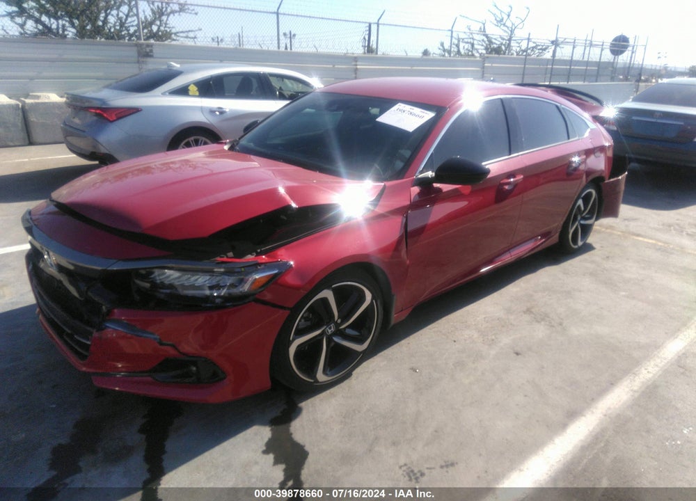 2022 HONDA ACCORD SPORT VIN: 1HGCV1F38NA004127