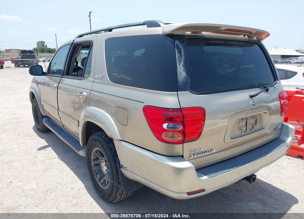 2003 TOYOTA SEQUOIA SR5 V8 VIN: 5TDZT34A63S189001