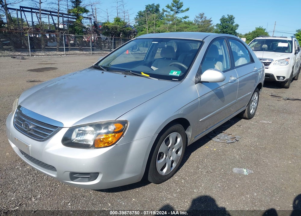 2009 KIA SPECTRA LX VIN: KNAFE222495639971