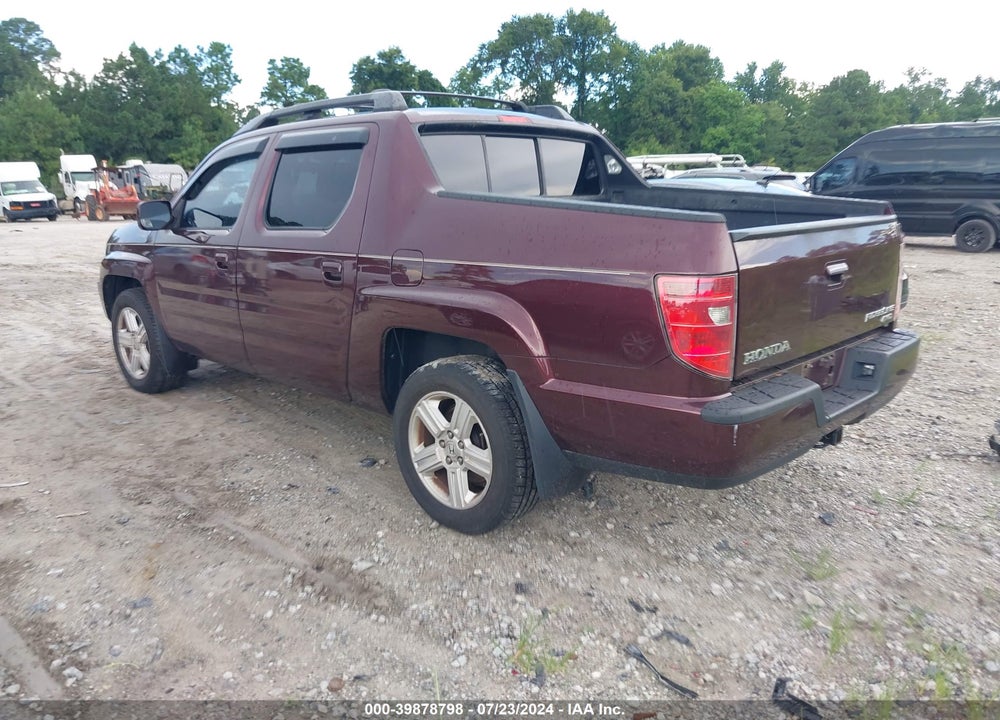 2011 HONDA RIDGELINE RTL VIN: 5FPYK1F51BB004883