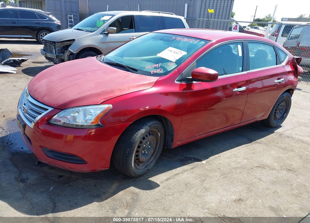 2013 NISSAN SENTRA SV VIN: 3N1AB7AP0DL725466