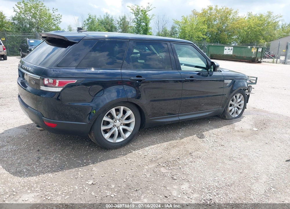 2015 LAND ROVER RANGE ROVER SPORT 3.0L V6 SUPERCHARGED HSE VIN: SALWR2VF6FA537718