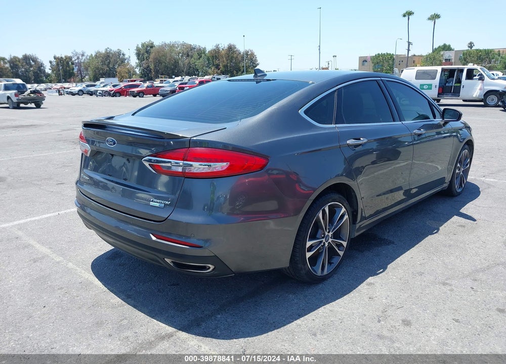 2019 FORD FUSION TITANIUM VIN: 3FA6P0D99KR206859