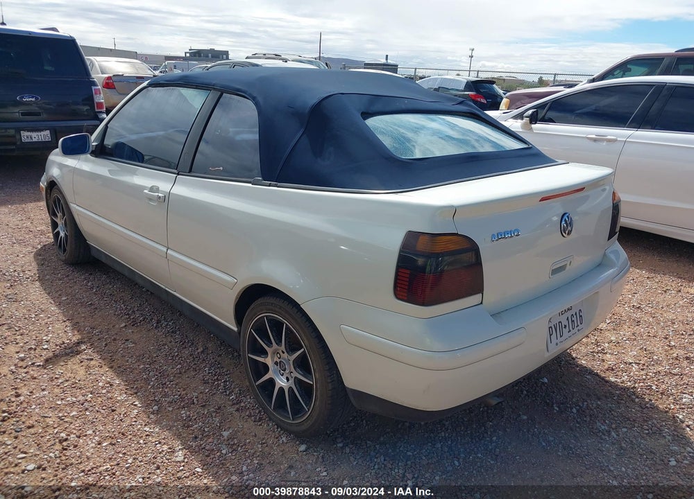 1999 VOLKSWAGEN CABRIO GL VIN: 3VWCB61E9XM814074