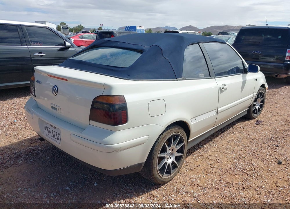 1999 VOLKSWAGEN CABRIO GL VIN: 3VWCB61E9XM814074