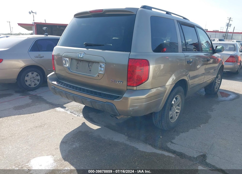 2005 HONDA PILOT EX-L VIN: 5FNYF185X5B034687