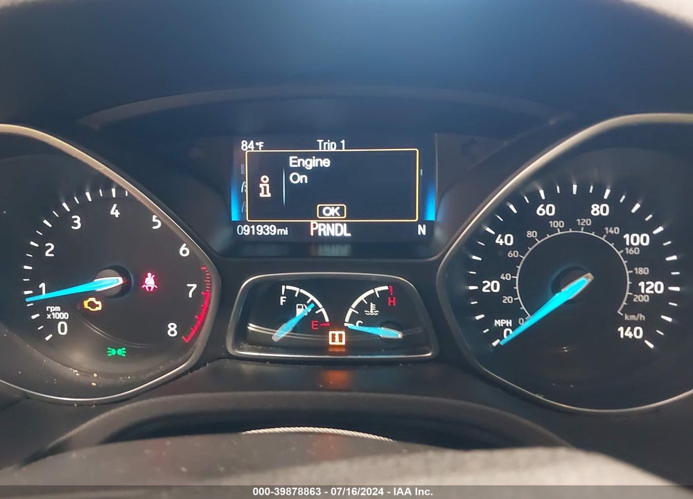 2016 FORD FOCUS SE VIN: 1FADP3K27GL284724